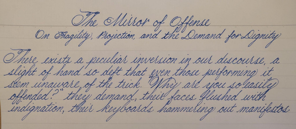 The Mirror of Offense